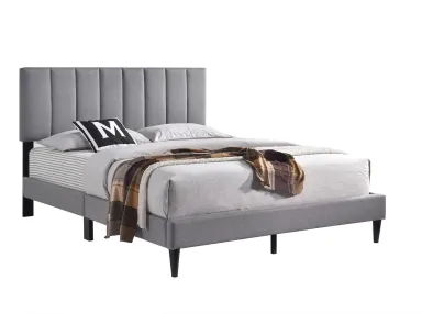 Grey Platform Full Bed Complete w/Channel