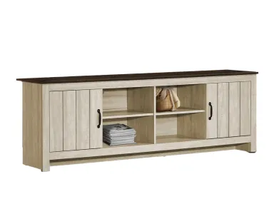 Light Beige w/ 2 Doors 72" TV Console