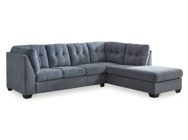 Marleton Denim 2-Piece Right Chaise Sectional