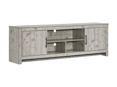 Rustic Grey w/ 2 Doors 72" TV Console