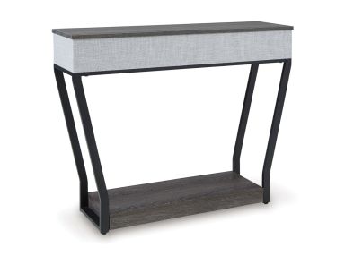 Sethlen Gray/Black Console Table w/Speaker