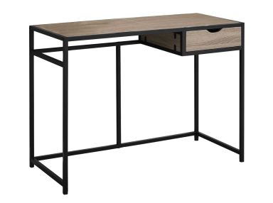 Taupe Black Computer Desk
