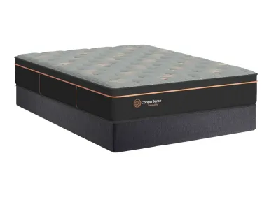 CopperSense Tranquillity Eurotop Queen Mattress Set