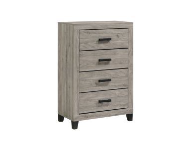 Wesley Light Grey 5 Drawer Chest