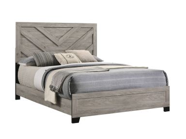 Wesley Light Grey Queen Bed
