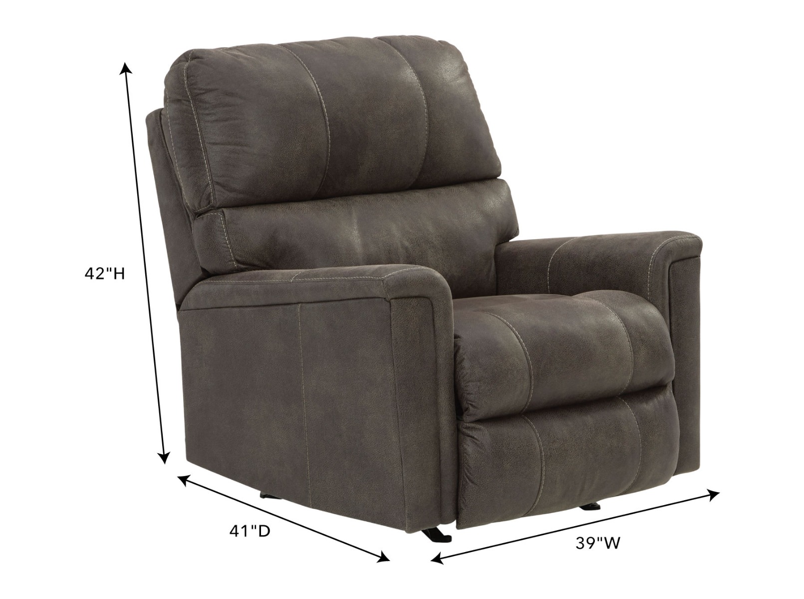 Navi Smoke Recliner — Dimensions